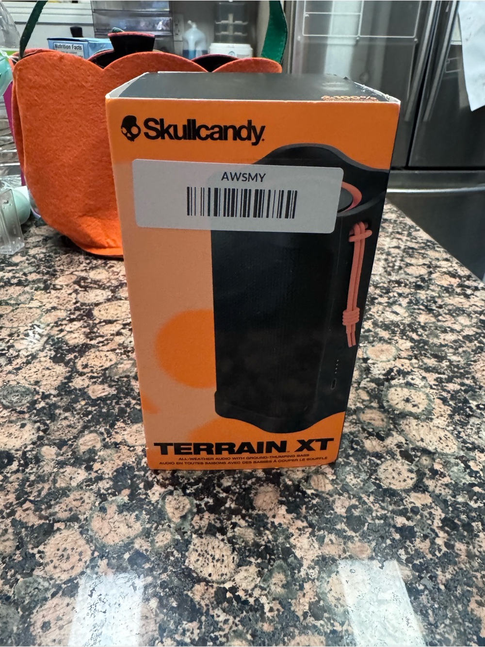 Skullcandy Terrain XT Bluetooth Speaker - Black with Coral Accent